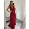 Šaty elegantní společenské na ramínka dámské (S/M ONE SIZE) ITALSKÁ MÓDA IMPSH2280628/DU (Velikost S/M/L, Barva modrá královská)