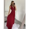 Šaty elegantní společenské na ramínka dámské (S/M ONE SIZE) ITALSKÁ MÓDA IMPSH2280628/DU (Velikost S/M/L, Barva modrá královská)