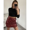 Sukně krátká třpytivá s flitry dámská (S/M ONE SIZE) ITALSKÁ MÓDA IMM22fl1026/DU (Velikost S/M/L, Barva Černá)