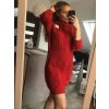 Šaty pletené s rolákem dlouhý rukáv dámské (S/M/L ONE SIZE) ITALSKá MóDA IM4221085/DU (Velikost S/M/L, Barva béžová)