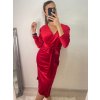 Šaty elegantní sametové dlouhý rukáv dámské (S/M ONE SIZE) ITALSKÁ MÓDA IMWDD224028/DU (Velikost S/M/L, Barva Černá)