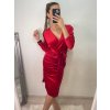 Šaty elegantní sametové dlouhý rukáv dámské (S/M ONE SIZE) ITALSKÁ MÓDA IMWDD224028/DU (Velikost S/M/L, Barva Černá)