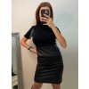 Tričko teplé s rolákem úpletové krátký rukáv dámské (S/M ONE SIZE) ITALSKÁ MÓDA IMM22FD5805/DR (Velikost S/M/L, Barva bílá)