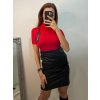 Tričko teplé s rolákem úpletové krátký rukáv dámské (S/M ONE SIZE) ITALSKÁ MÓDA IMM22FD5805/DR (Velikost S/M/L, Barva bílá)