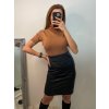 Tričko teplé s rolákem úpletové krátký rukáv dámské (S/M ONE SIZE) ITALSKÁ MÓDA IMM22FD5805/DR (Velikost S/M/L, Barva bílá)