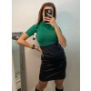 Tričko teplé s rolákem úpletové krátký rukáv dámské (S/M ONE SIZE) ITALSKÁ MÓDA IMM22FD5805/DR (Velikost S/M/L, Barva bílá)