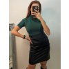 Tričko teplé s rolákem úpletové krátký rukáv dámské (S/M ONE SIZE) ITALSKÁ MÓDA IMM22FD5805/DR (Velikost S/M/L, Barva bílá)