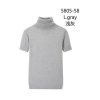Tričko teplé s rolákem úpletové krátký rukáv dámské (S/M ONE SIZE) ITALSKÁ MÓDA IMM22FD5805/DR (Velikost S/M/L, Barva bílá)