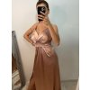 Šaty dlouhé elegantní plesové na ramínka dámské (S/M ONE SIZE) ITALSKÁ MÓDA IMWE226472/DU (Velikost S/M/L, Barva Černá)