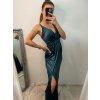 Šaty dlouhé elegantní plesové na ramínka dámské (S/M ONE SIZE) ITALSKÁ MÓDA IMWE226472/DU (Velikost S/M/L, Barva Černá)