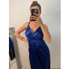 Šaty dlouhé elegantní plesové na ramínka dámské (S/M ONE SIZE) ITALSKÁ MÓDA IMWE226472/DU (Velikost S/M/L, Barva Černá)