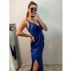 Šaty dlouhé elegantní plesové na ramínka dámské (S/M ONE SIZE) ITALSKÁ MÓDA IMWE226472/DU (Velikost S/M/L, Barva Černá)
