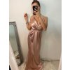 Šaty dlouhé elegantní plesové na ramínka dámské (S/M ONE SIZE) ITALSKÁ MÓDA IMWE226472/DU (Velikost S/M/L, Barva Černá)