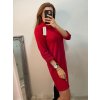 Šaty úpletové třpytivé s rolákem dlouhý rukáv dámské (S/M/L ONE SIZE) ITALSKÁ MÓDA IM4221213/DU (Velikost M/L, Barva Černá)
