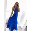 Šaty elegantní společenské dlouhé bez rukávu dámské (S/M ONE SIZE) ITALSKá MóDA IMM2219805/DU (Velikost S/M/L, Barva bílá)