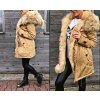 Kabát zimní parka s kožíškem dámská  (s-m-l) K-ZELL MODA KZE228035BG/DU