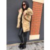 Kabát zimní parka s kožíškem dámská  (s-m-l) K-ZELL MODA KZE228035BG/DU
