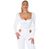 Top/halenka dlouhý rukáv dámské (S/M ONE SIZE) ITALSKÁ MÓDA IMM22Ls21100/DR (Velikost S/M/L, Barva růžová starorůžová)