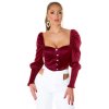 Top/halenka dlouhý rukáv dámské (S/M ONE SIZE) ITALSKÁ MÓDA IMM22Ls21100/DR (Velikost S/M/L, Barva růžová starorůžová)