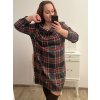 Šaty dlouhý rukáv dámské nadrozměr (XL/2XL ONE SIZE) ITALSKÁ MÓDA IMWQ22EMA/DR (Velikost XL/2XL, Barva Černá)