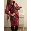 Šaty dlouhý rukáv dámské nadrozměr (XL/2XL ONE SIZE) ITALSKÁ MÓDA IMWQ22EMA/DR (Velikost XL/2XL, Barva Černá)