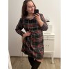 Šaty dlouhý rukáv dámské nadrozměr (XL/2XL ONE SIZE) ITALSKÁ MÓDA IMWQ22EMA/DR (Velikost XL/2XL, Barva Černá)
