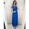 Šaty plesové elegantní společenské krátký rukáv dámské nadrozměr (L/XL/2XL ONE SIZE) ITALSKÁ MÓDA IMM22693/DU (Velikost XL/2XL, Barva Černá)