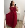 Šaty plesové elegantní společenské krátký rukáv dámské nadrozměr (L/XL/2XL ONE SIZE) ITALSKÁ MÓDA IMM22693/DU (Velikost XL/2XL, Barva Černá)