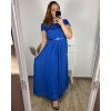 Šaty plesové elegantní společenské krátký rukáv dámské nadrozměr (L/XL/2XL ONE SIZE) ITALSKÁ MÓDA IMM22693/DU (Velikost XL/2XL, Barva Černá)