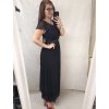 Šaty plesové elegantní společenské krátký rukáv dámské nadrozměr (L/XL/2XL ONE SIZE) ITALSKÁ MÓDA IMM22693/DU (Velikost XL/2XL, Barva Černá)