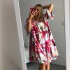 Šaty letní 3/4 dlouhý rukáv dámské (uni xl/2xl) ITALSKá MóDA IM821014/DR (Velikost XL/2XL, Barva Černá)