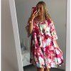 Šaty letní 3/4 dlouhý rukáv dámské (uni xl/2xl) ITALSKá MóDA IM821014/DR (Velikost XL/2XL, Barva Černá)