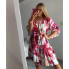 Šaty letní 3/4 dlouhý rukáv dámské (uni xl/2xl) ITALSKá MóDA IM821014/DR (Velikost XL/2XL, Barva Černá)