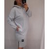 Šaty dlouhý rukáv s kapucí dámské (2xl/3xl ONE SIZE) ITALSKÁ MODA IM421588/DR (Velikost 2XL/3XL, Barva Černá)