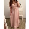 Šaty plesové elegantní společenské bez rukávu dámské nadrozměr (L/XL/2XL ONE SIZE) ITALSKÁ MÓDA IMM23XF-324/DU