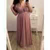Šaty plesové elegantní společenské bez rukávu dámské nadrozměr (L/XL/2XL ONE SIZE) ITALSKÁ MÓDA IMM2360029/DU (Velikost XL/2XL, Barva tmavě červená)