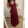 Šaty plesové elegantní společenské bez rukávu dámské nadrozměr (L/XL/2XL ONE SIZE) ITALSKÁ MÓDA IMM2360029/DU (Velikost XL/2XL, Barva tmavě červená)