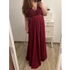 Šaty plesové elegantní společenské bez rukávu dámské nadrozměr (L/XL/2XL ONE SIZE) ITALSKÁ MÓDA IMM2360029/DU (Velikost XL/2XL, Barva tmavě červená)