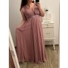 Šaty plesové elegantní společenské bez rukávu dámské nadrozměr (L/XL/2XL ONE SIZE) ITALSKÁ MÓDA IMM2360029/DU (Velikost XL/2XL, Barva tmavě červená)