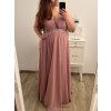 Šaty plesové elegantní společenské bez rukávu dámské nadrozměr (L/XL/2XL ONE SIZE) ITALSKÁ MÓDA IMM2360029/DU (Velikost XL/2XL, Barva tmavě červená)
