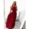 Šaty elegantní bez rukávu dlouhé plesové dámské (S/M ONE SIZE) ITALSKÁ MÓDA IMM22ZQL-60025/DUR (Velikost S/M/L, Barva tmavě modrá)
