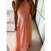 Šaty elegantní bez rukávu dlouhé plesové dámské (S/M ONE SIZE) ITALSKÁ MÓDA IMM22ZQL-60025/DUR (Velikost S/M/L, Barva tmavě modrá)