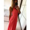 Šaty elegantní bez rukávu dlouhé plesové dámské (S/M ONE SIZE) ITALSKÁ MÓDA IMM22ZQL-60025/DUR (Velikost S/M/L, Barva tmavě modrá)