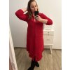 Šaty košilové 3/4 dlouhý rukáv dámské (L/XL ONE SIZE) ITALSKá MóDA IM423026/DU (Velikost L/XL, Barva zelená smaragdová)
