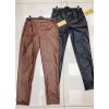 Legíny dlouhé zateplené koženkové  dámské (S-XL) ITALSKÁ MÓDA IMWA217872/DU (Velikost S, Barva Černá)