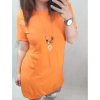 Tunika šaty prodloužené krátký rukáv dámské (XL/2XL ONE SIZE) ITALSKÁ MÓDA IMH22BRECELET/DR