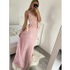 Šaty plesové elegantní společenské bez rukávu dámské (S/M ONE SIZE) ITALSKÁ MÓDA IMM23XF-324A/DU (Velikost S/M/L, Barva modrá královská)