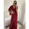 Šaty plesové elegantní společenské bez rukávu dámské (S/M ONE SIZE) ITALSKÁ MÓDA IMM23XF-324A/DU (Velikost S/M/L, Barva modrá královská)