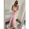 Šaty plesové elegantní společenské bez rukávu dámské (S/M ONE SIZE) ITALSKÁ MÓDA IMM23XF-324A/DU (Velikost S/M/L, Barva modrá královská)
