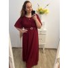 Šaty společenské elegantní plesové krátký rukáv dámské nadrozměr (XL/2XL ONE SIZE) ITALSKÁ MÓDA IMM239016ZO/DU (Velikost XL/2XL, Barva Černá)